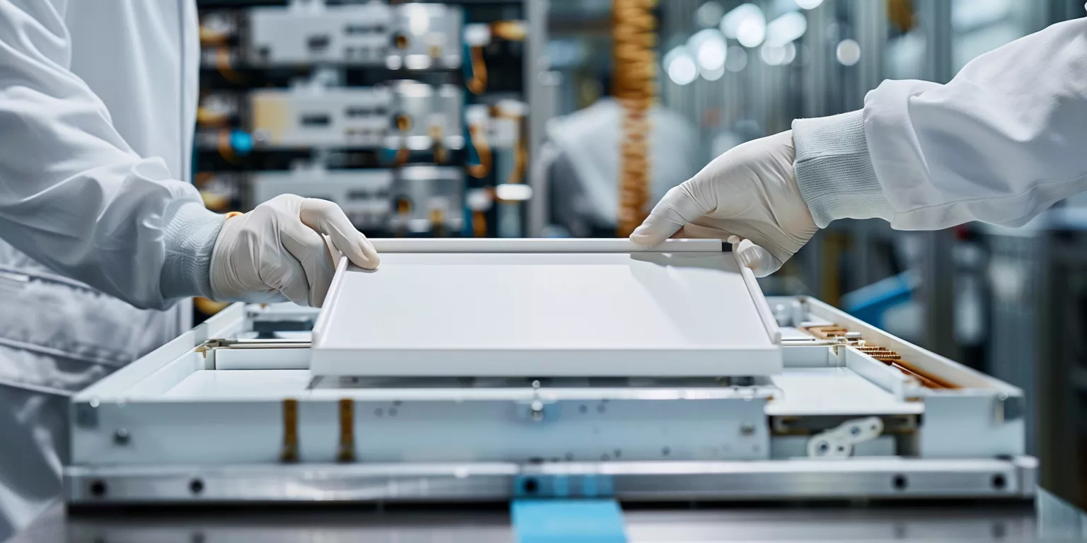 Inspection of worn alumina ceramic shield frame in communication equipment