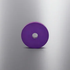 LaB6 ring with controlled chamfer edge detail for handling and installation