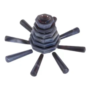 Foam-protected packaging for agate mortar and pestle to prevent rim and tip chipping