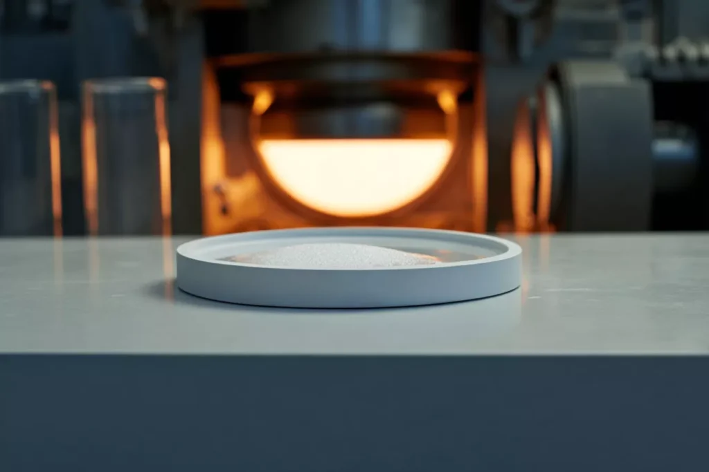 Round Alumina Trays in Controlled Sintering Systems