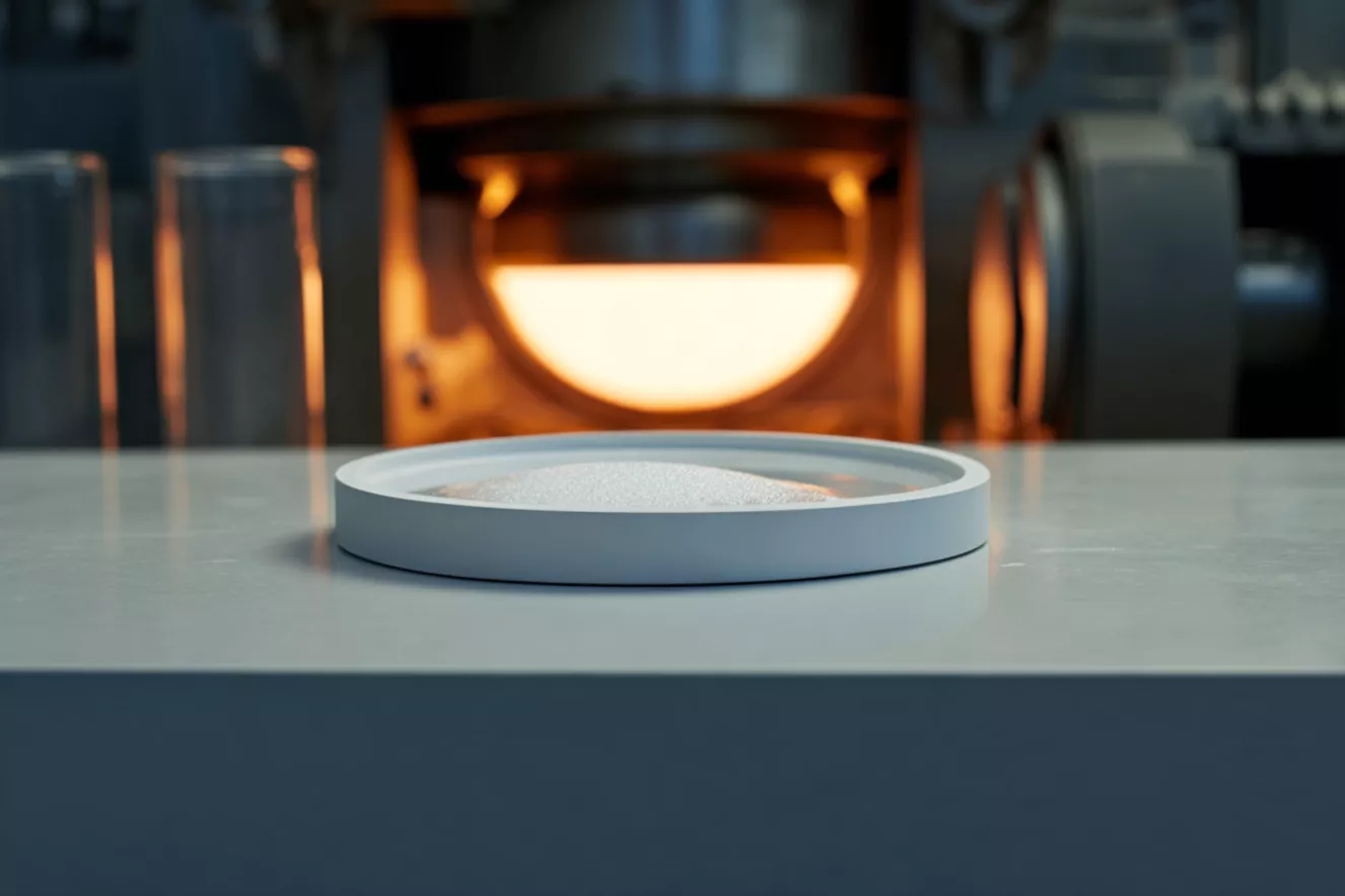 Round Alumina Trays in Controlled Sintering Systems