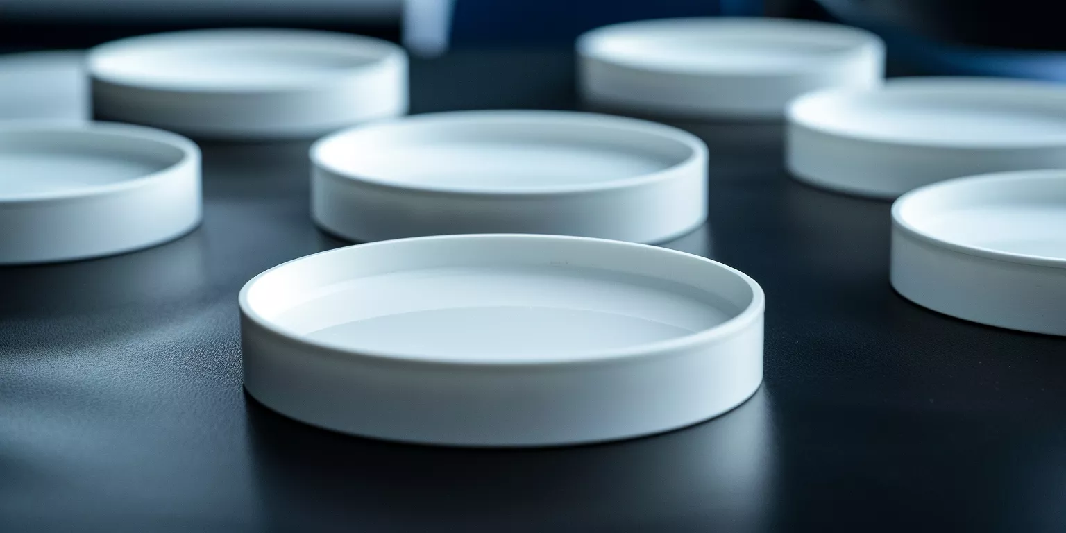 Round alumina tray for electronic ceramic sintering Round alumina tray for electronic ceramic sintering