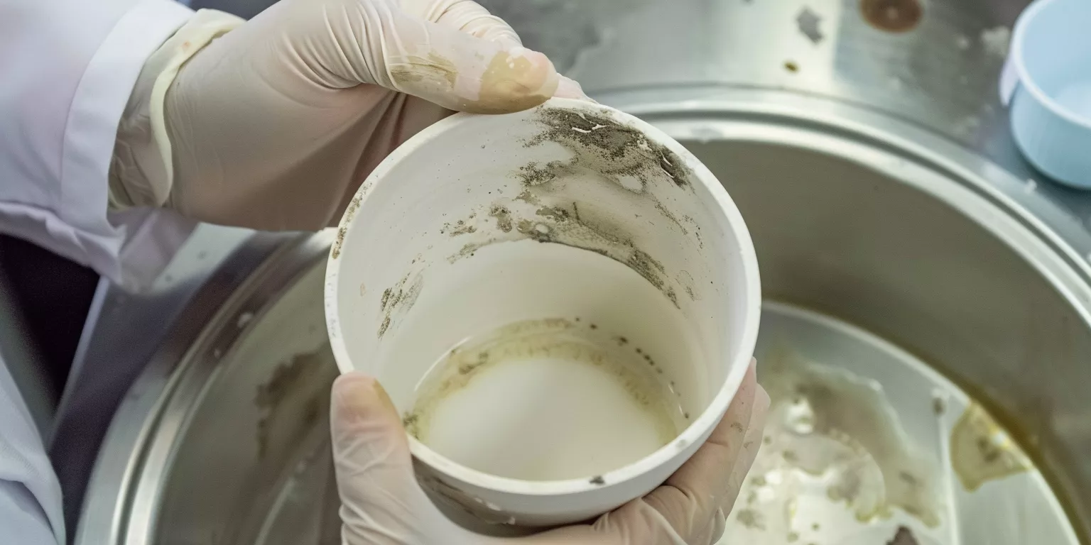 Safety goggles and nitrile gloves for alumina crucibles handling Safety goggles and nitrile gloves for alumina crucibles handling