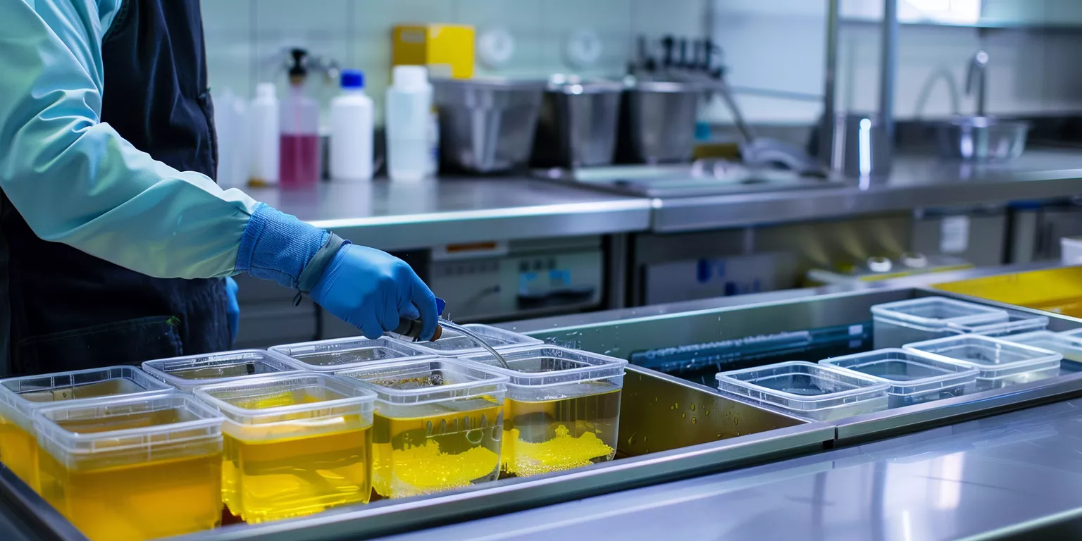 Sequential Al2O3 substrate cleaning workflow in controlled laboratory setup Sequential Al2O3 substrate cleaning workflow in controlled laboratory setup