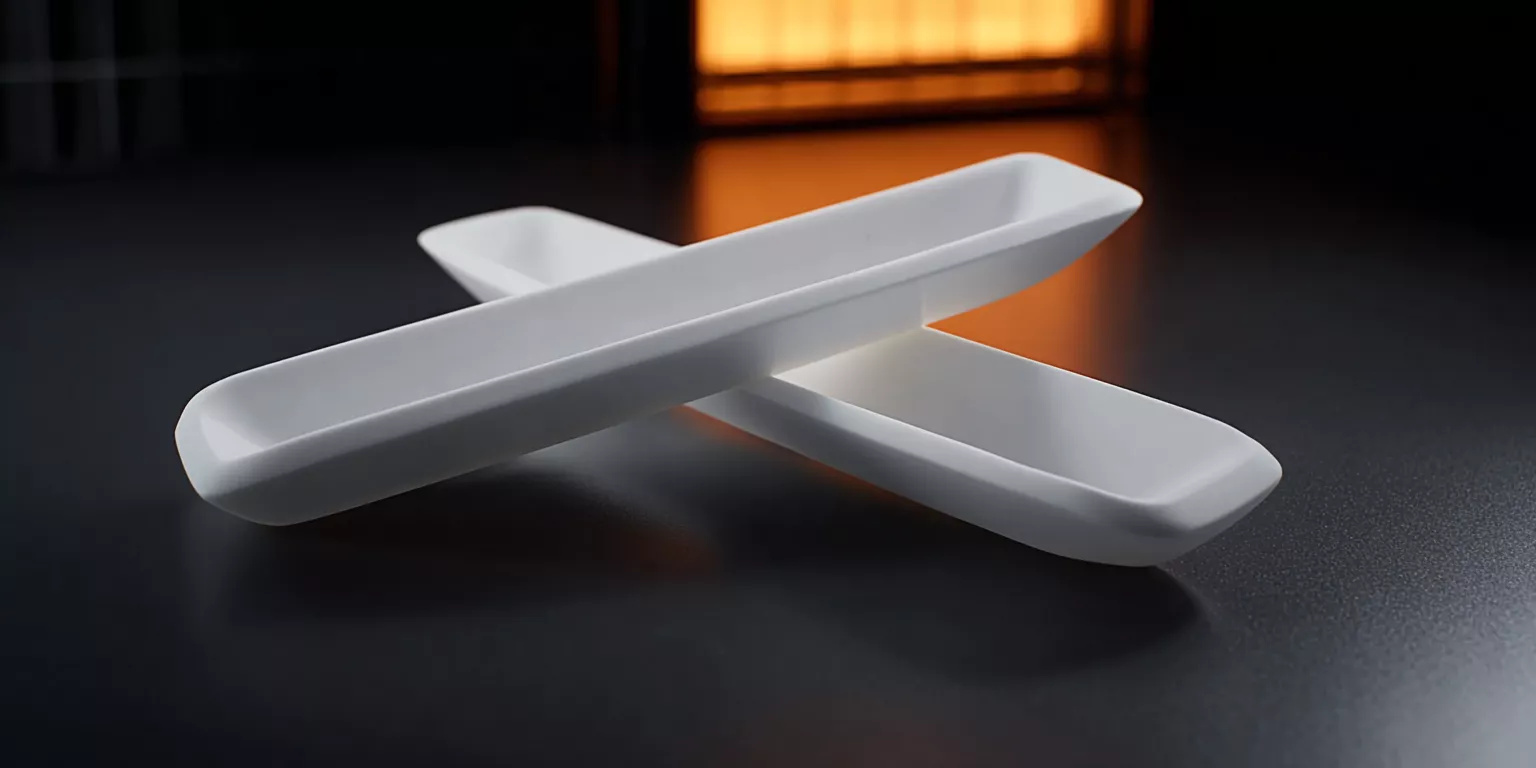 alumina ceramic boat cooling after LOI thermal cycle alumina ceramic boat cooling after LOI thermal cycle