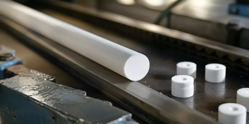 alumina rod structural support inside industrial furnace assembly