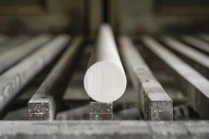 custom alumina rod engineering inspection and measurement setup
