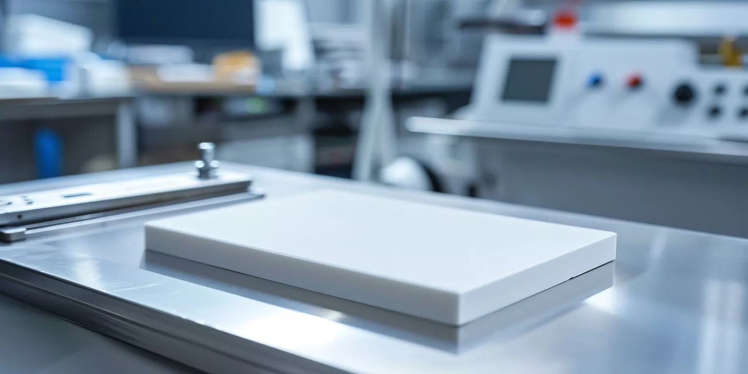 white alumina plate providing mechanical insulation support