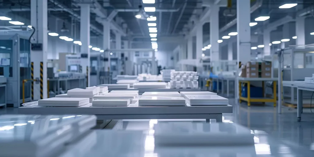 white alumina plate used as structural insulation component