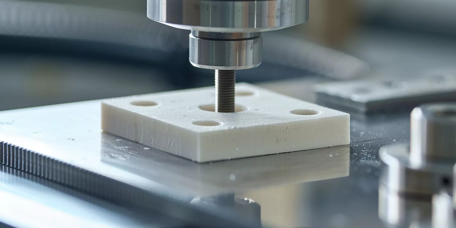 Alumina ceramic part integrated into a precision positioning system
