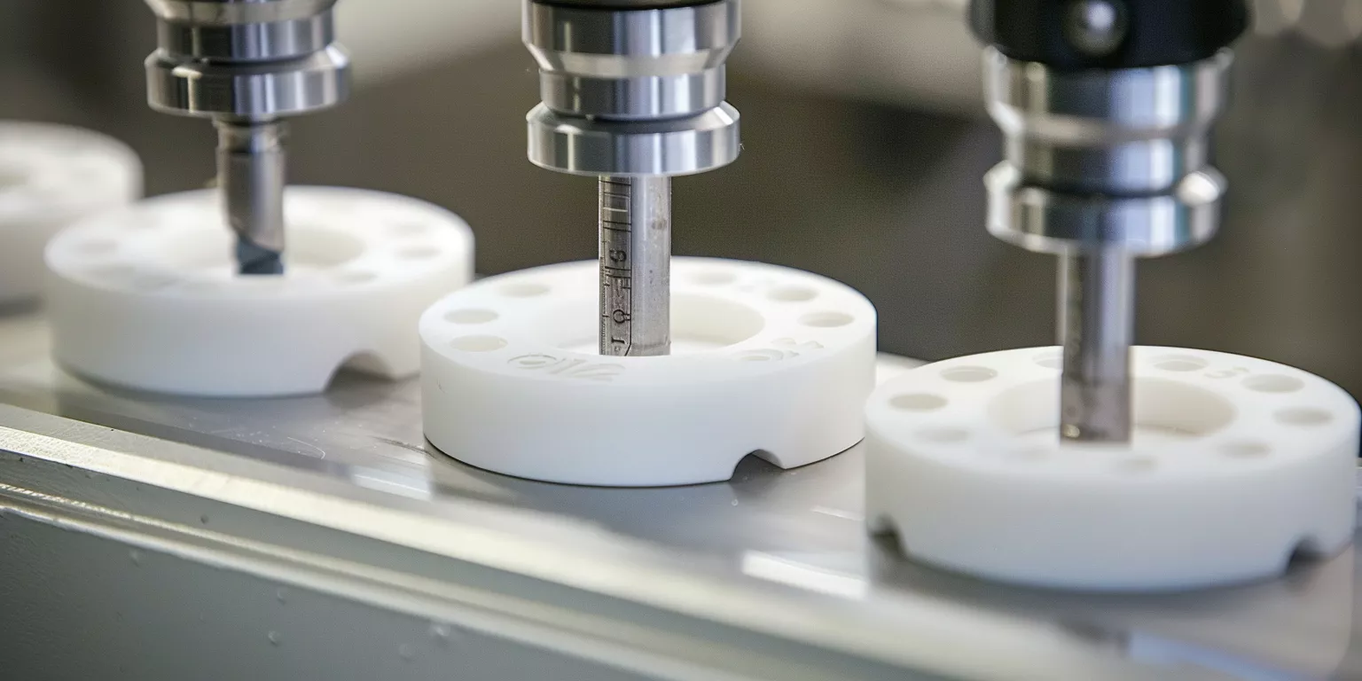 Alumina ceramic part serving as a stable calibration reference during precision verification