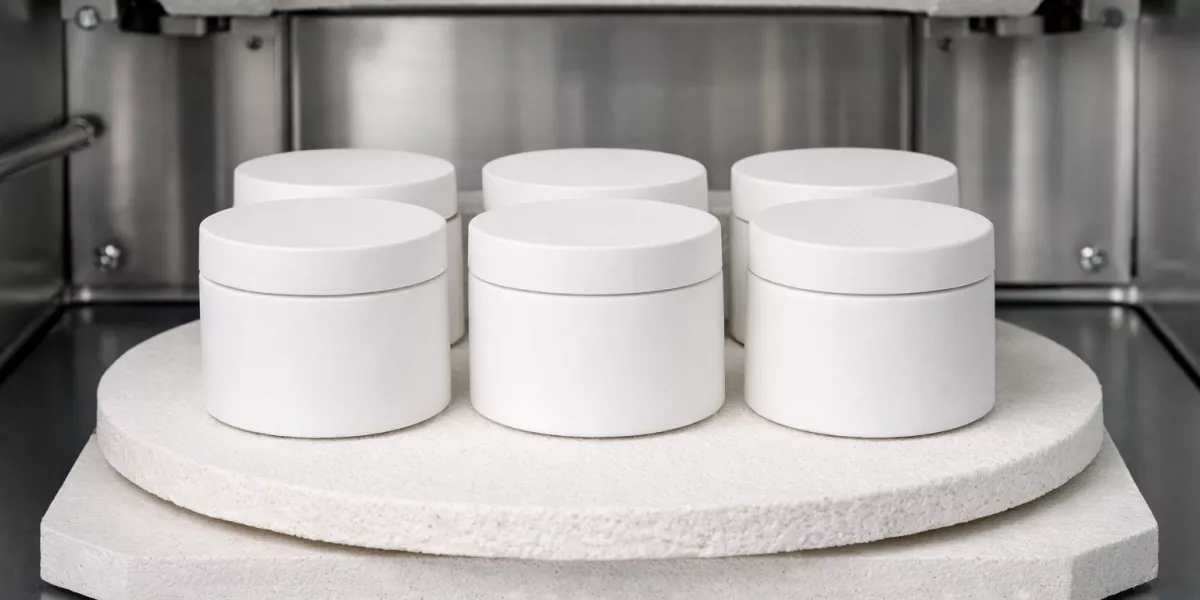 Dimensional consistency of zirconia sintering crucibles during firing setup