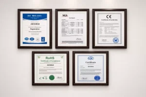 ISO 9001 SGS CE RoHS and CQC qualified ceramic manufacturer certificates