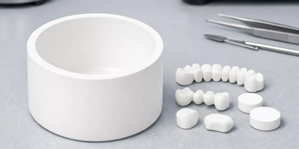 Inner surface cleanliness of zirconia sintering crucible post sintering
