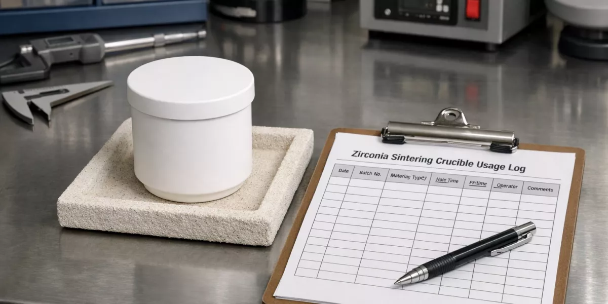 Operational feedback reflected on zirconia sintering crucible condition