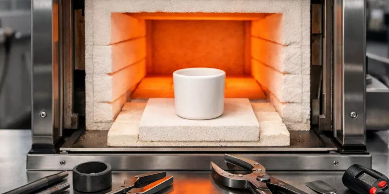 Zirconia crucible used under superalloy thermal loads