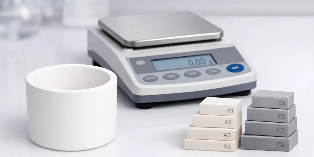 Zirconia sintering crucible density verification in lab environment