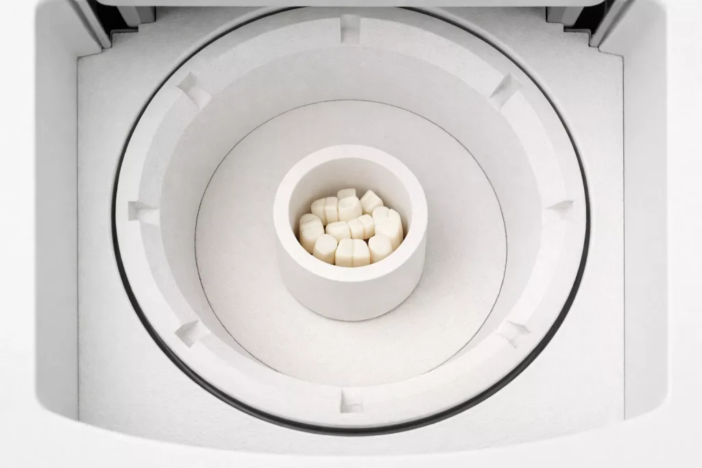 top view zirconia sintering crucible dimensional fit