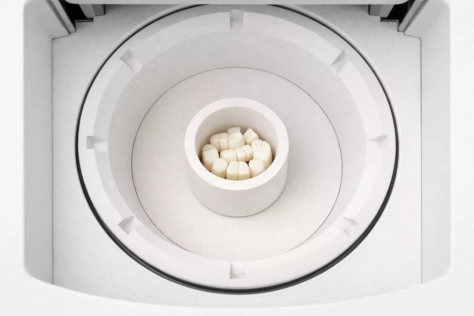 top view zirconia sintering crucible dimensional fit