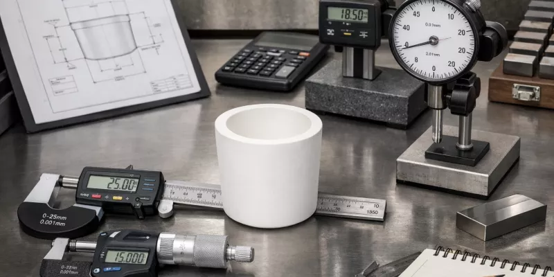 zirconia crucible evaluated for mechanical stability