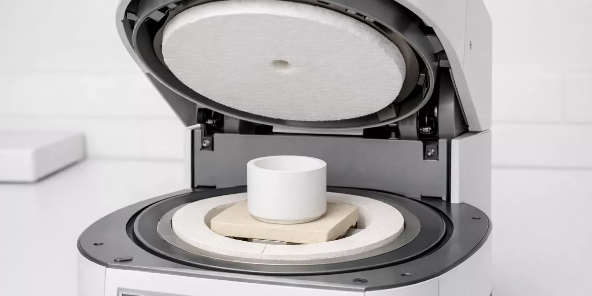 zirconia crucible placement in top loading furnace