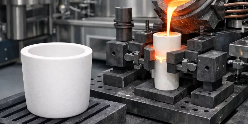 zirconia crucible preserving melt purity in gold casting