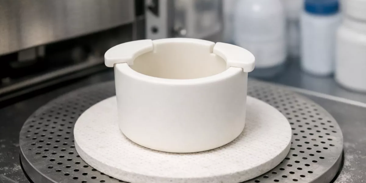 zirconia sintering crucible airflow obstruction example