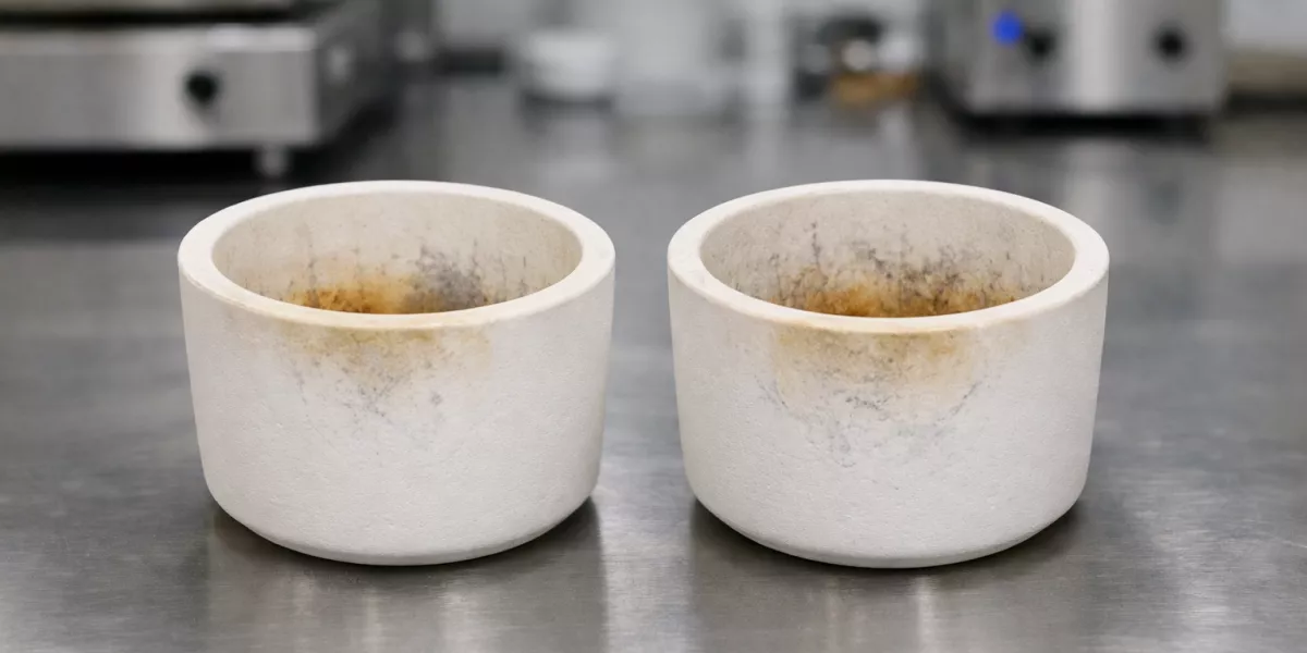 zirconia sintering crucible comparative failure inspection