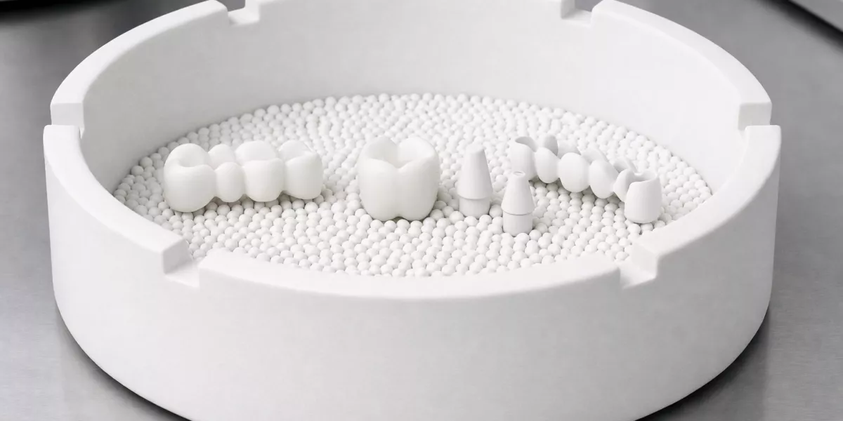 zirconia sintering crucible loading geometry example