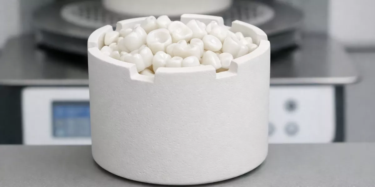 zirconia sintering crucible wall contact from improper loading