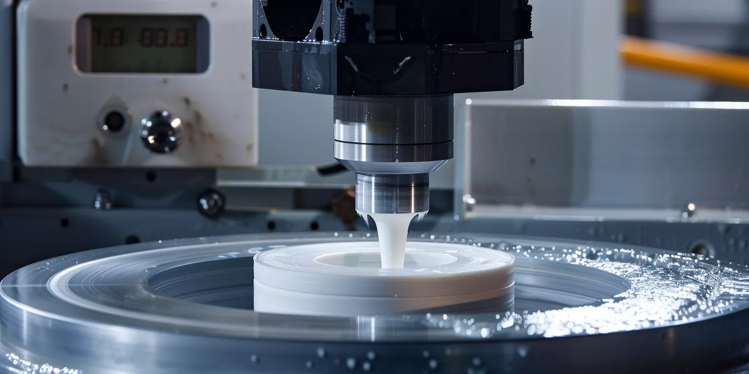 Alumina ceramic disc with controlled surface finish and stable wear tracks