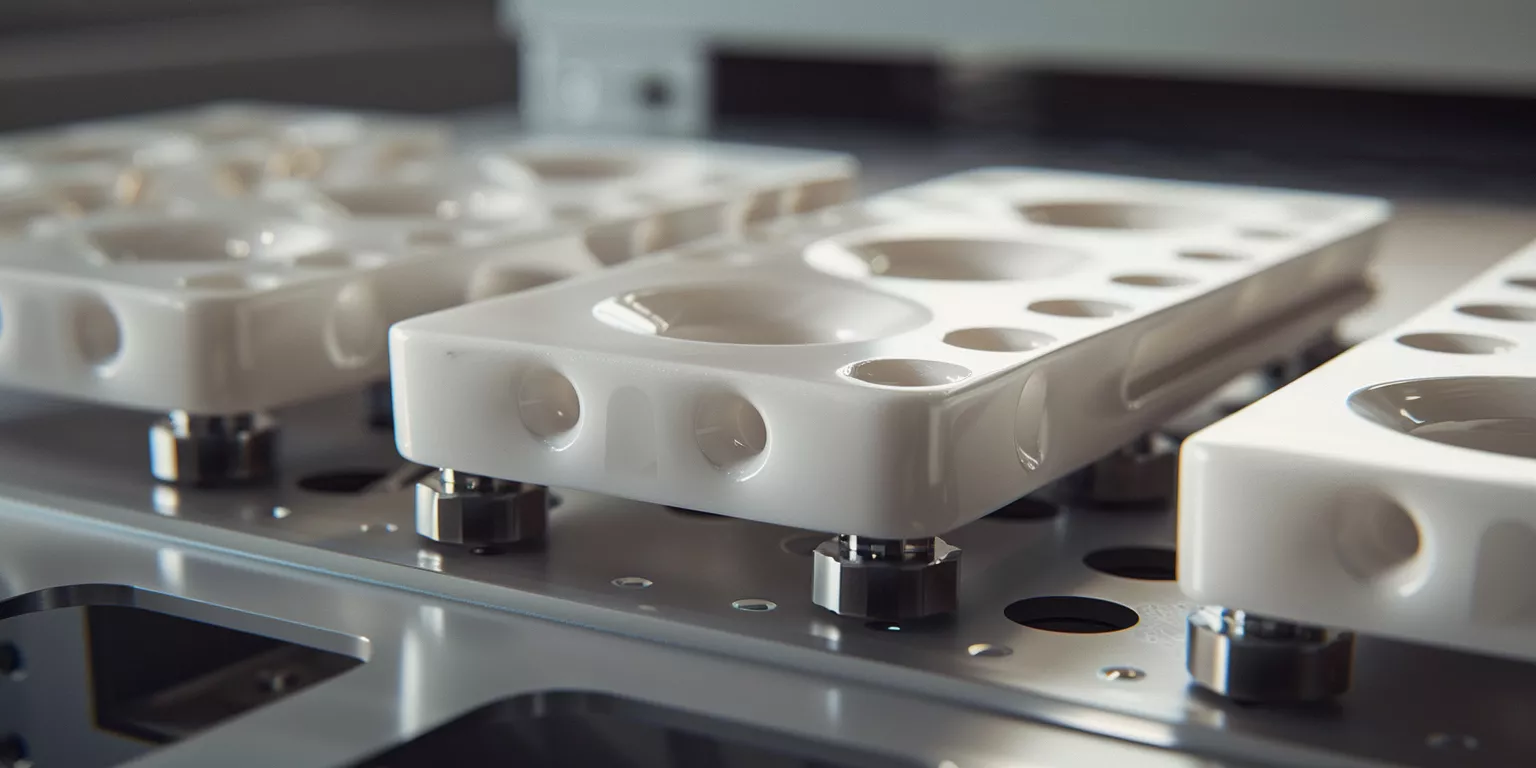 Alumina ceramic part inspected after long-term thermal and electrical reliability testing