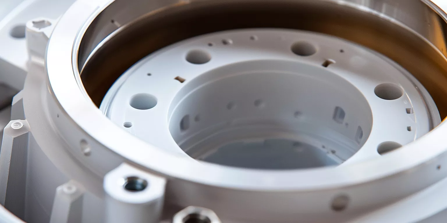 Alumina ceramic part used as an electrical insulation barrier inside a high-voltage thermal protection assembly