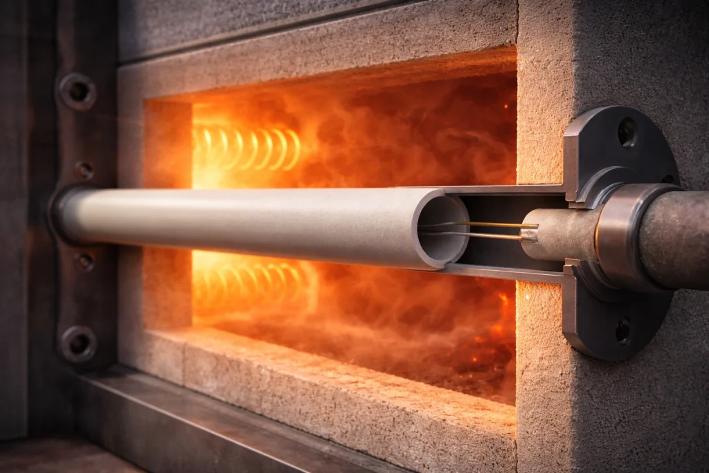 What ceramics address in hot-zone measurement