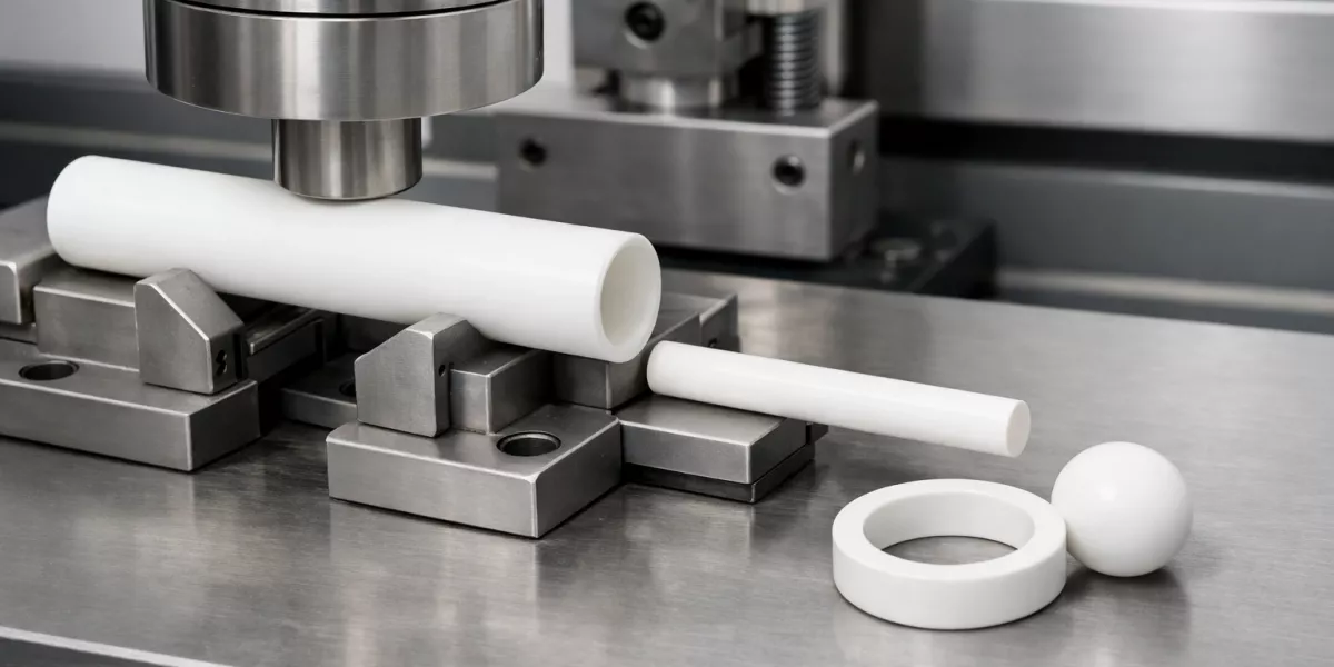 White zirconia ceramic components in industrial load bearing system White zirconia ceramic components in industrial load bearing system