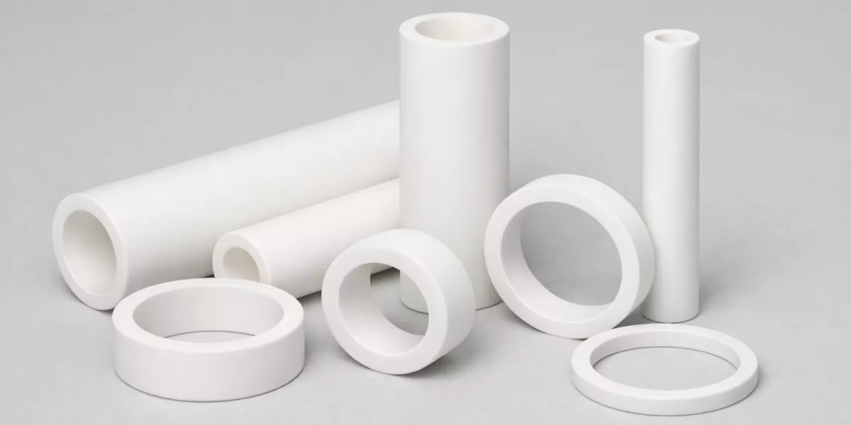 White zirconia ceramic tubes and rings for friction behavior analysis