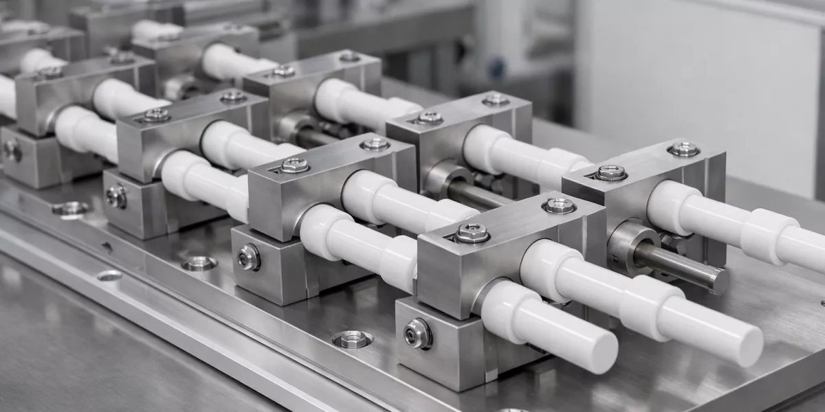 Zirconia ceramic rods integrated in industrial load-bearing mechanical assemblies Zirconia ceramic rods integrated in industrial load-bearing mechanical assemblies