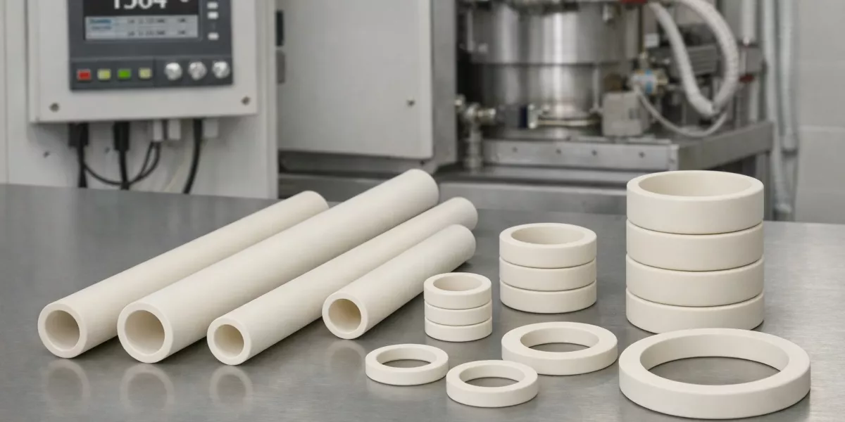 stabilized zirconia ceramic components installed in industrial furnace system stabilized zirconia ceramic components installed in industrial furnace system