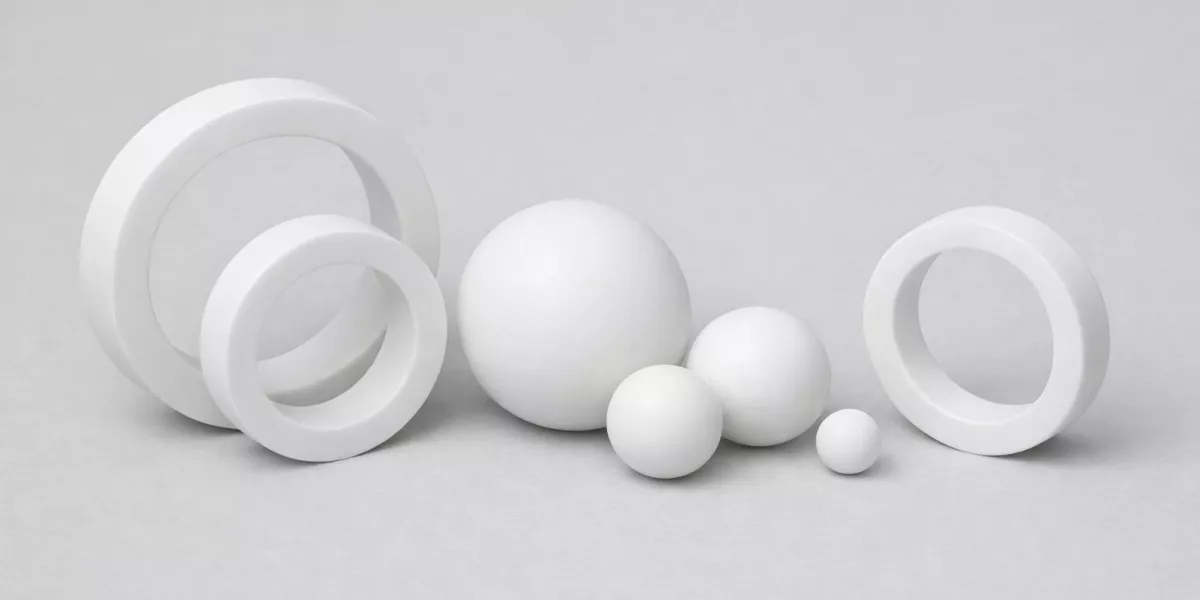 zirconia ceramic rings and balls structural strength representation
