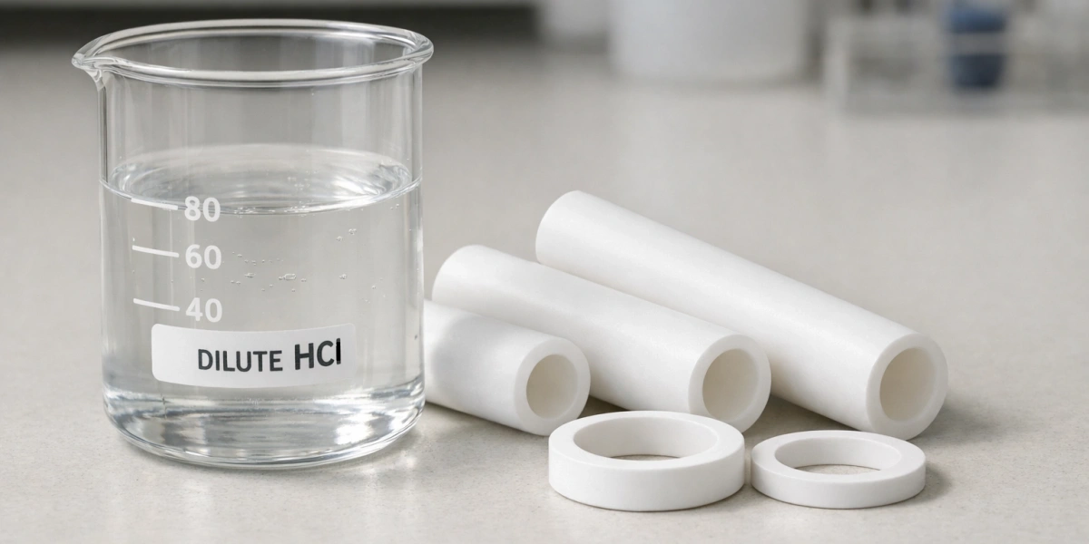 zirconia ceramic tubes and seal rings exposed to inorganic acid solution