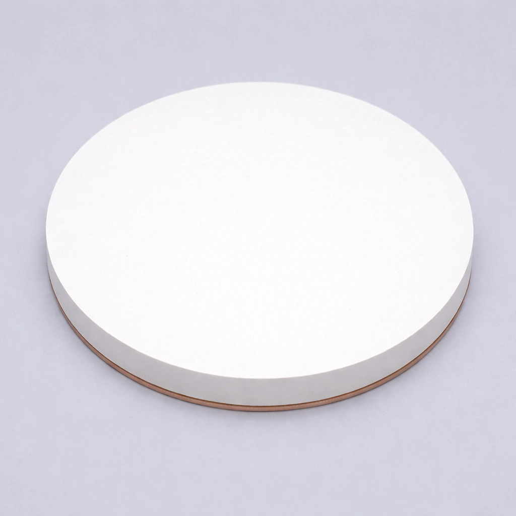 Close-up of magnesium oxide sputtering target