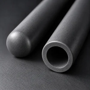 Closed-end SiC tube with rounded process tip and open sensor-insertion end