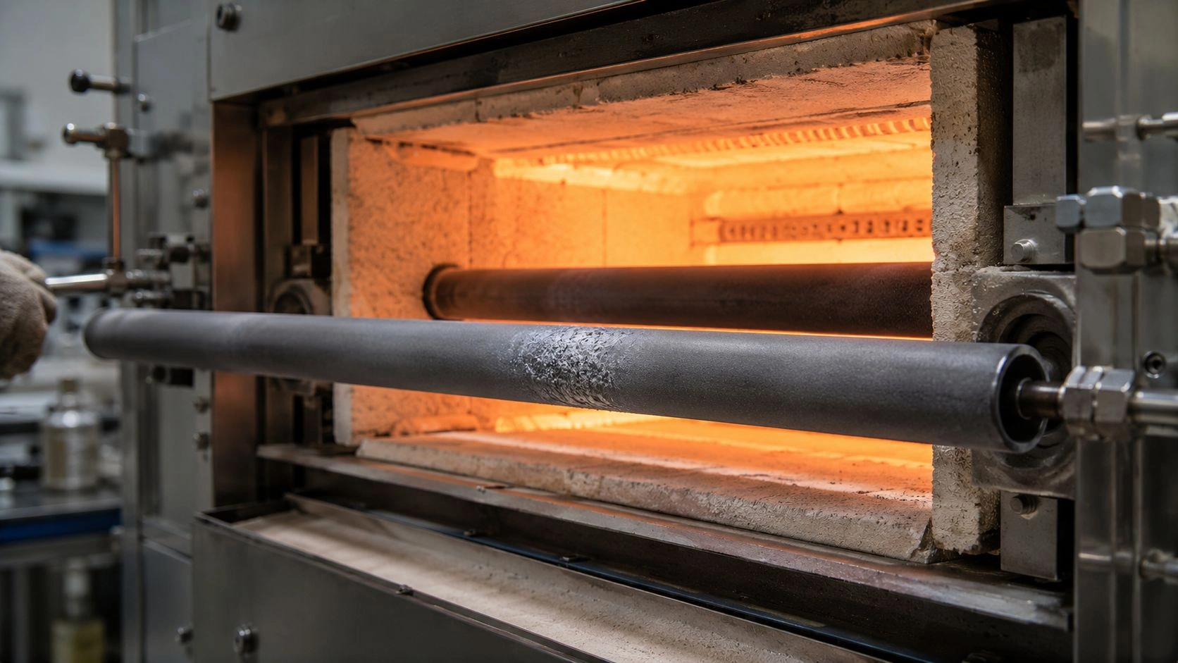 SiC silicon carbide tube ceramic component in high-temperature low-oxygen furnace oxidation service