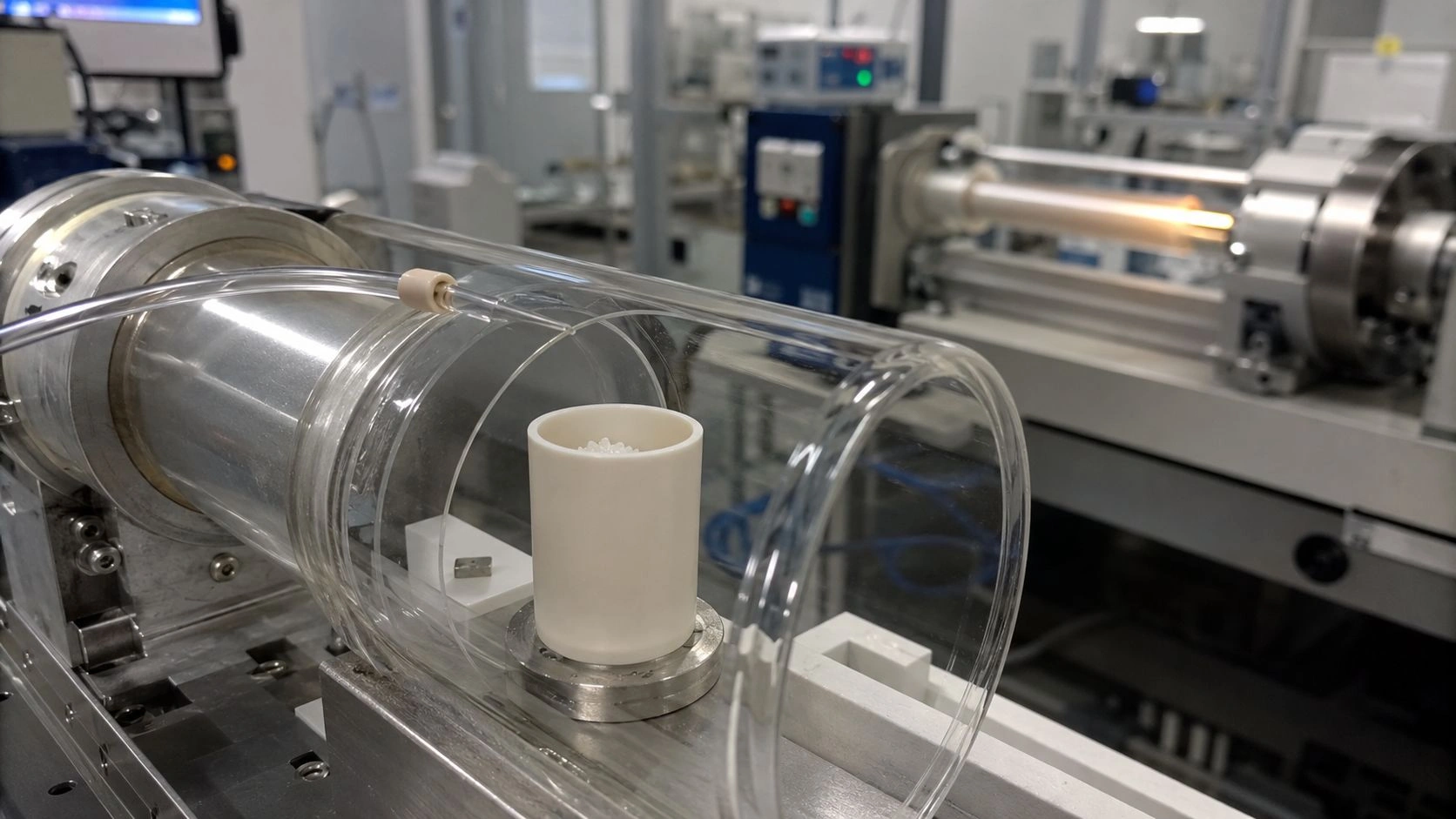 BN PBN crucible optical fiber preform manufacturing dopant source precursor evaporation MCVD chemical crucible high purity vacuum