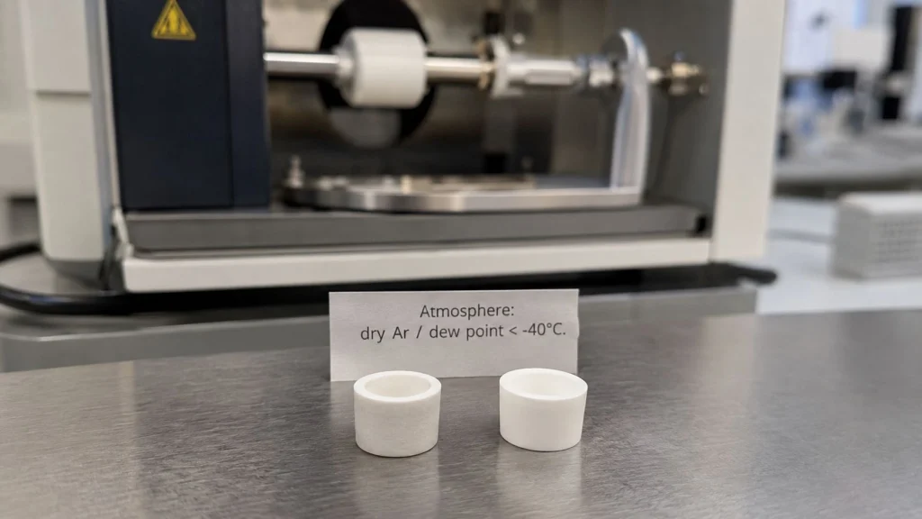 BN boron nitride crucible TGA thermal analysis above 1500°C vacuum inert atmosphere alumina limit selection engineering