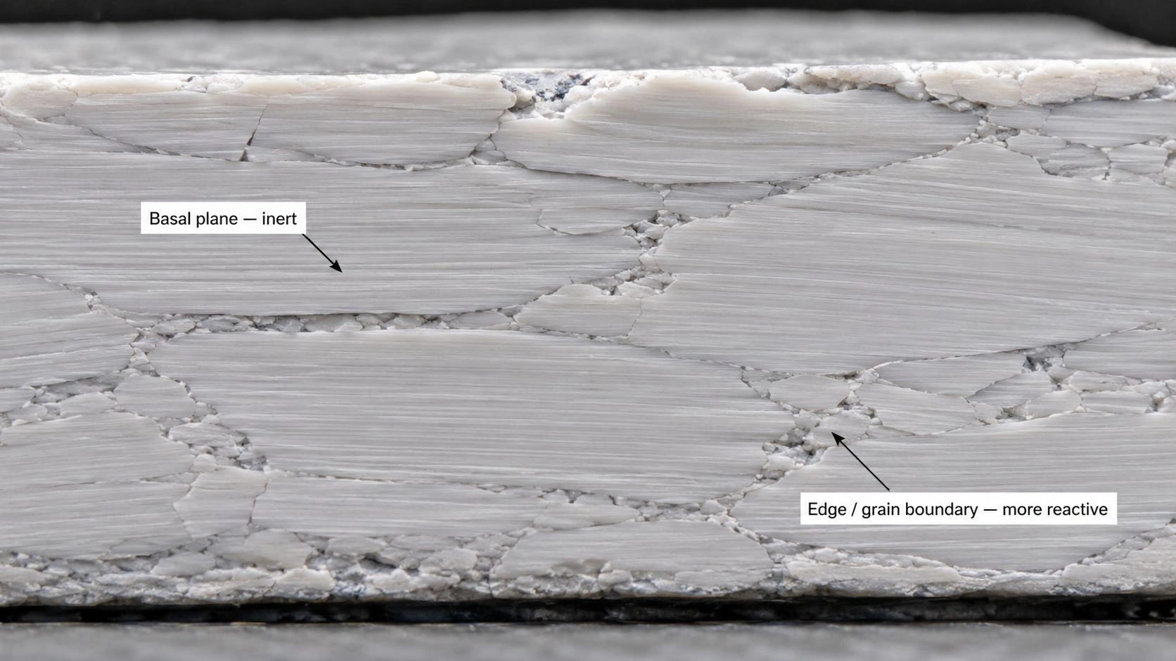 h-BN hexagonal boron nitride layered structure cross section basal plane edge defect boundary reactive wetting mechanism