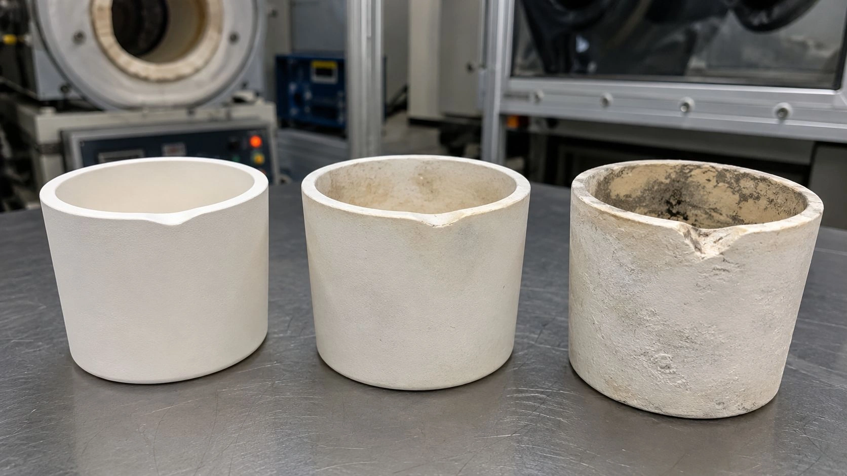 BN boron nitride crucible service life reuse atmosphere oxidation thermal cycling melt compatibility cleaning PBN hot-pressed retirement criteria