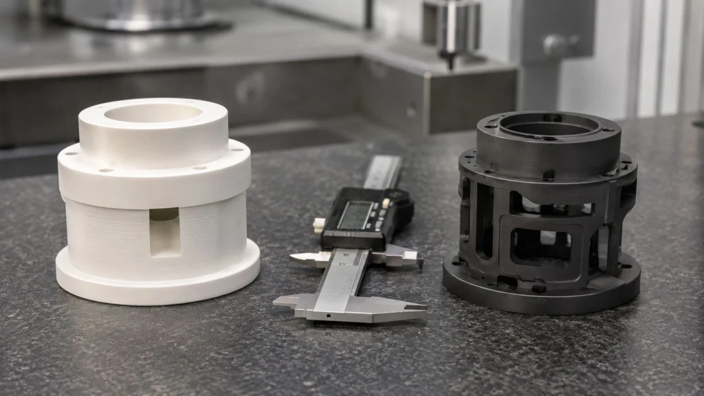 hot-pressed BN boron nitride machined part graphite precision machined component tolerance comparison manufacturing