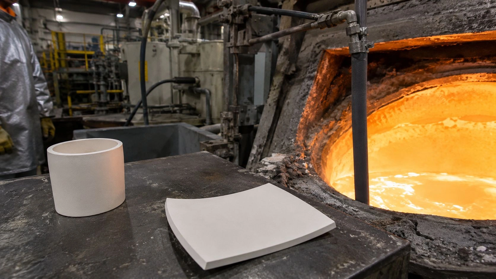 boron nitride BN sialon silicon nitride ceramic components molten metal processing non-wetting industrial service