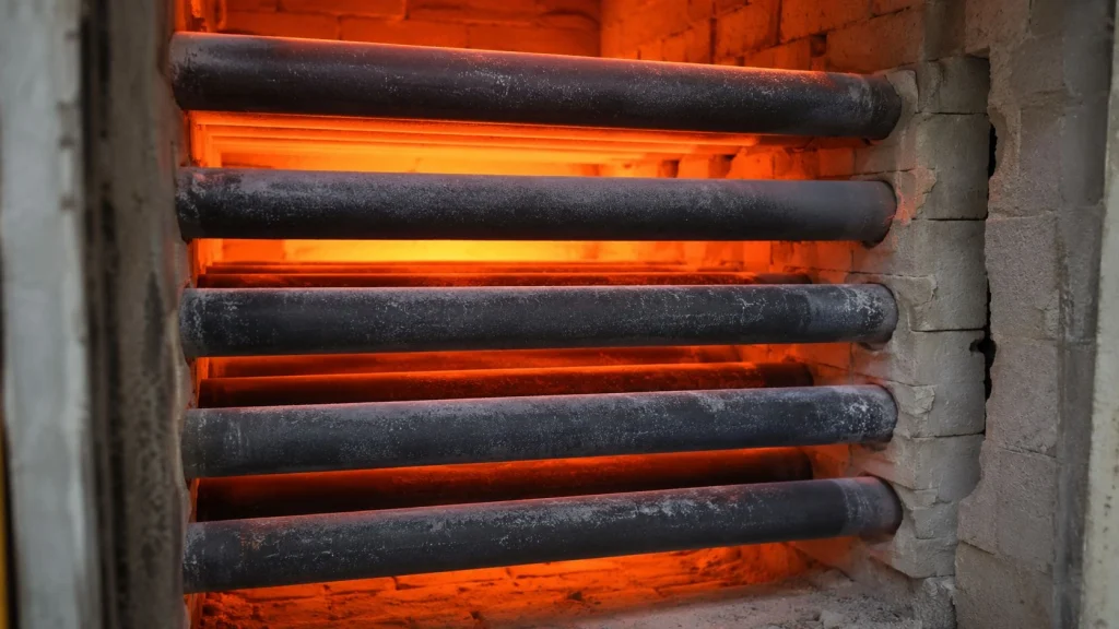 ReSiC recrystallized silicon carbide tube ultra high temperature furnace kiln protection radiant tube industrial